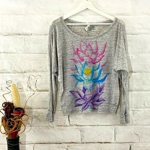 Electro Threads Oversized Long Sleeve w/ Flowers
